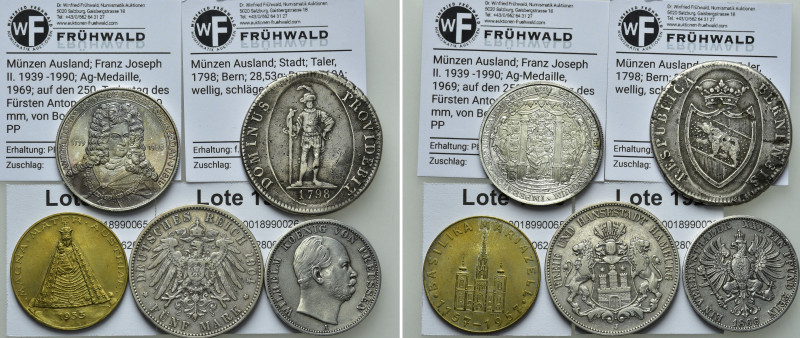 5 Coins and Medals of Germany. Switzerland and Austria. 

Obv: .
Rev: .

. ...