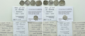 5 Medieval Coins of Austria / Friesacher and Wiener Pfennige