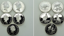 5 Silver Coins of Cook Islands