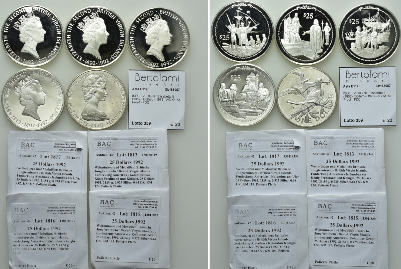 5 Silver Coins of the Cayman Islands. 

Obv: .
Rev: .

. 

Condition: See...