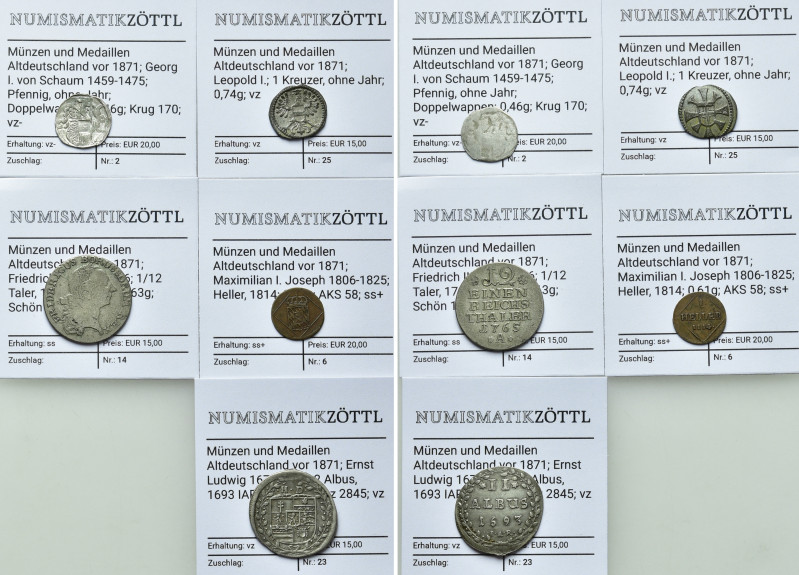 5 Coins of Germany / Altdeutschland / Bavaria, Prussia etc. 

Obv: .
Rev: .
...