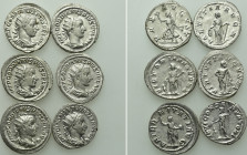6 Antoniniani of Gordianus III