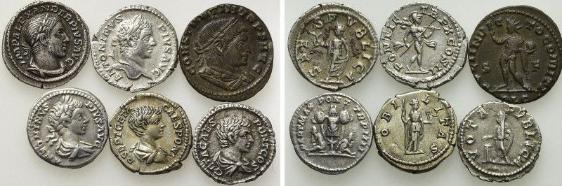 6 Roman Coins. 

Obv: .
Rev: .

. 

Condition: See picture.

Weight: g....