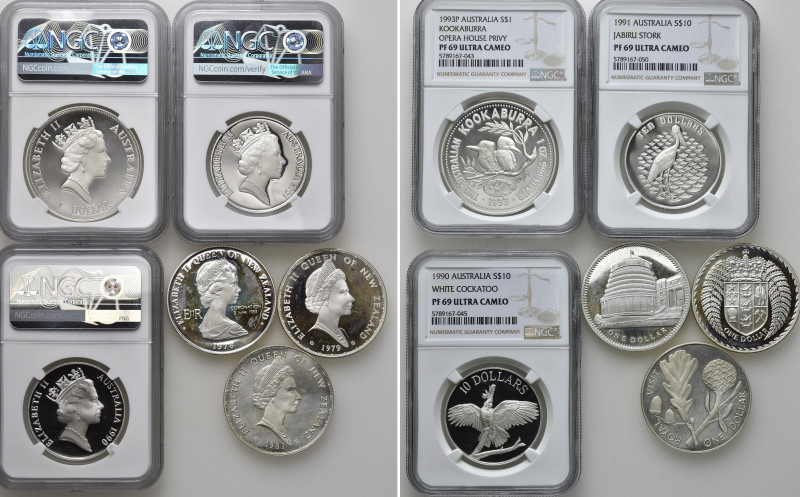 6 Silver Coins of Australia. 

Obv: .
Rev: .

. 

Condition: See picture....
