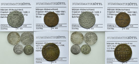 7 Coins of Germany / Altdeutschland / Prussia, Brandenburg, Frankfurt