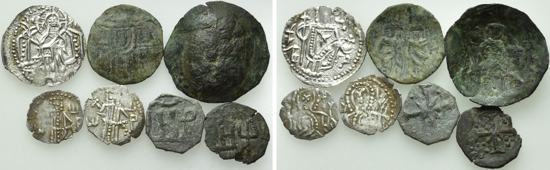 7 Medieval Coins of Bulgaria. 

Obv: .
Rev: .

. 

Condition: See picture...