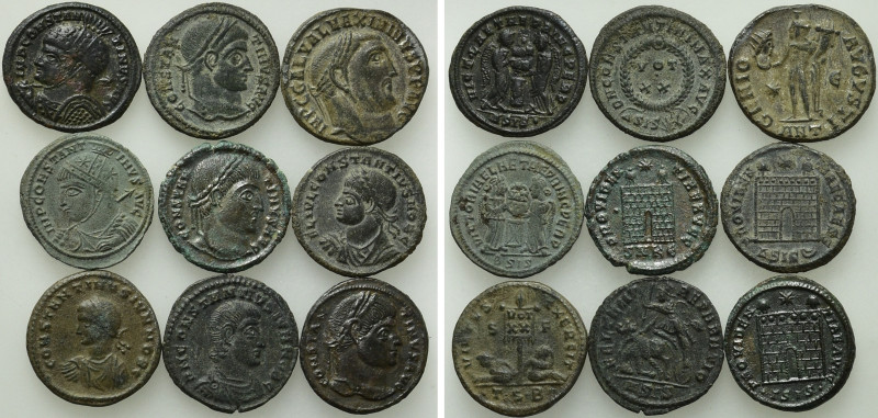 9 Folles in Good Qualtity. 

Obv: .
Rev: .

. 

Condition: See picture.
...