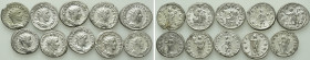 10 Antoniniani of Gordianus III, Philippus Arabs etc