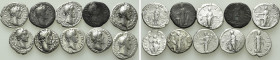 10 Denarii of Antoninus Pius; Including LImes Falsa etc