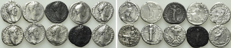 10 Denarii of Commodus; Including Limes Denarii. 

Obv: .
Rev: .

. 

Con...