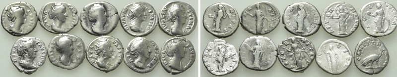 10 Denarii of Faustina I Maior. 

Obv: .
Rev: .

. 

Condition: See pictu...