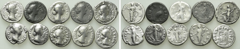 10 Denarii of Faustina II Minor; Including Limes Denarii etc. 

Obv: .
Rev: ....