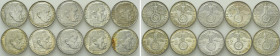 10 Silver Coins of the Third Reich / Hindenburg