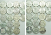 18 x 100 Schilling Silver Coins of Austria (15.36 gr. fine per piece)