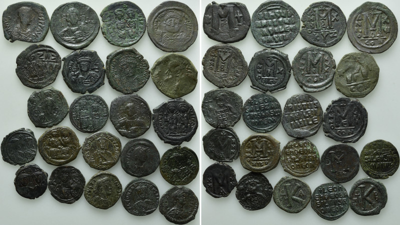 22 Byzantine Coins. 

Obv: .
Rev: .

. 

Condition: See picture.

Weigh...
