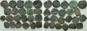 22 Byzantine Coins; Including Scarce Tetertera etc