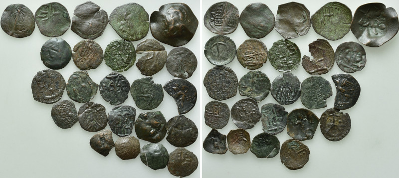 24 Medieval Coins of Bulgaria. 

Obv: .
Rev: .

. 

Condition: See pictur...