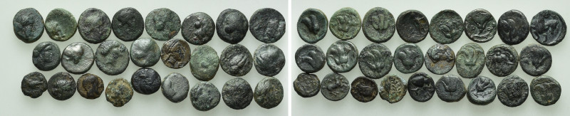 25 Greek Coins. 

Obv: .
Rev: .

. 

Condition: See picture.

Weight: g...