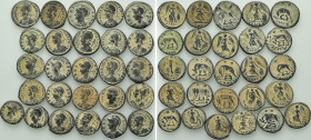 Circa 26 Commemorative Folles; URBS ROMA and CONSTANTINOPOLIS Types; All With Artificial Sandpatina