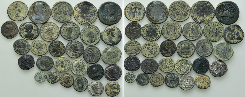 29 Roman Coins. 

Obv: .
Rev: .

. 

Condition: See picture.

Weight: g...