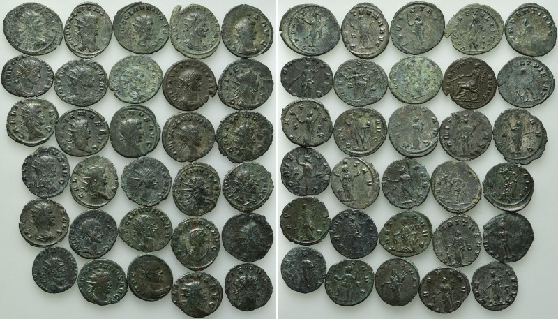 30 Antoniniani; Claudius II Gothicus, Gallienus etc . 

Obv: .
Rev: .

. 
...