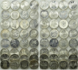 Collection of 32 x 5 DM Pieces of Germany (Silver 0.625)