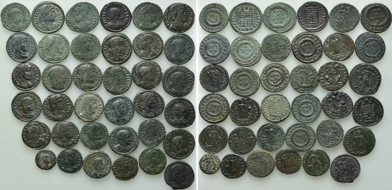 36 Roman Coins. 

Obv: .
Rev: .

. 

Condition: See picture.

Weight: g...