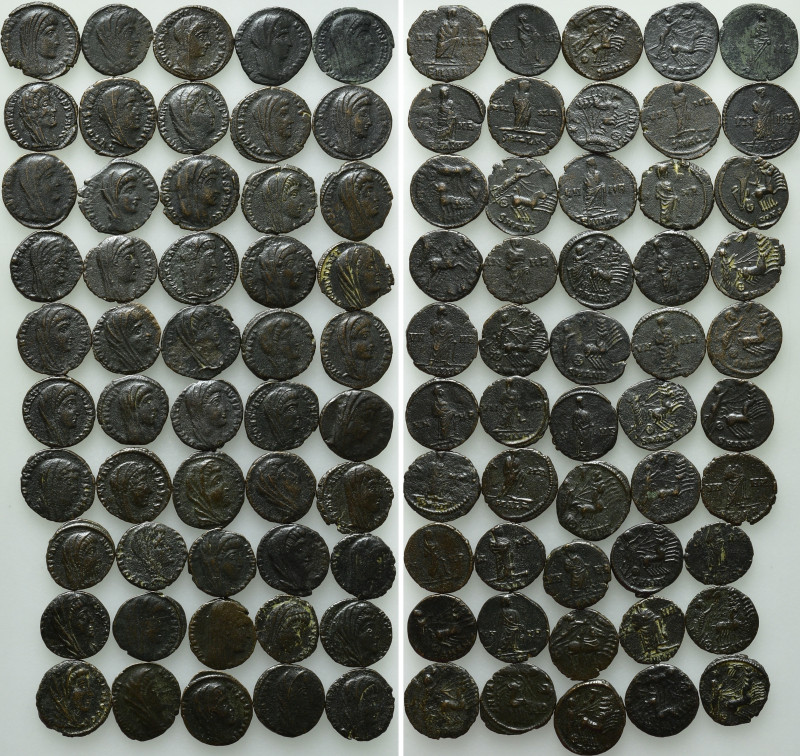 Circa 50 Coins of Divus Constantinus the Great; Apotheosis Type etc. 

Obv: ....