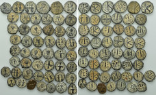 Circa 50 Byzantine Coins; Most With Artificial Sandpatina