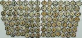 Circa 50 Byzantine Decanummia; Most With Artificial Sandpatina