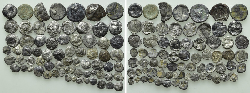 Circa 70 Greek Fractions. 

Obv: .
Rev: .

. 

Condition: See picture.
...