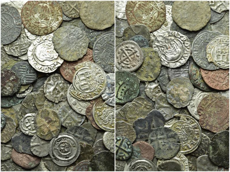 Circa 79 Medieval Coins of Hungary etc. 

Obv: .
Rev: .

. 

Condition: S...