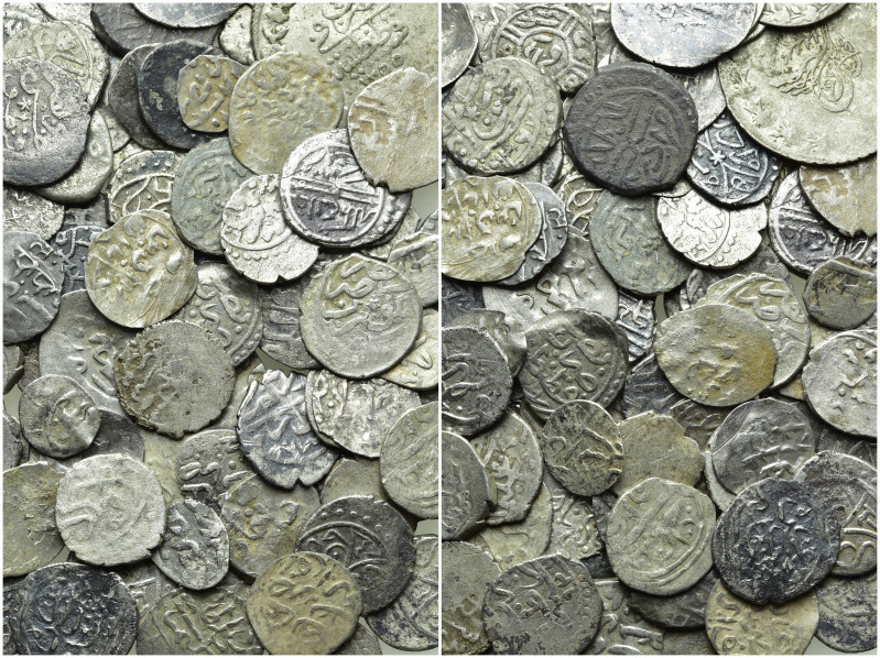 Circa 95 Coins of the Ottoman Empire. 

Obv: .
Rev: .

. 

Condition: See...