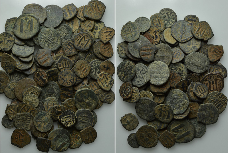 Circa 100 Byzantine Coins etc. 

Obv: .
Rev: .

. 

Condition: See pictur...