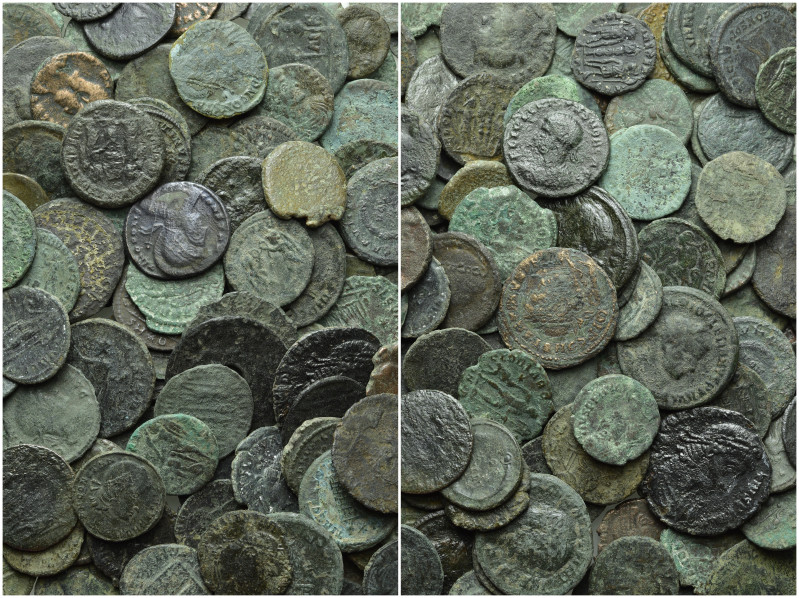 Circa 140 Roman Coins. 

Obv: .
Rev: .

. 

Condition: See picture.

We...