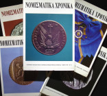 Νομισματικά Χρονικά (Numismatic Chronicles), 1972-. Λόττο αποτελούμενο από 5 τεύχη με αριθμούς 7, 8, 9, 12, 13 (1988-1994).

Additional postage and pa...