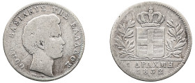 Greece, King Otto, 1832-1862. Drachma, 1832, First Type, Munich mint, 4.23g (KM15; Divo 12a).

About fine.