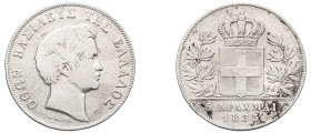 Greece, King Otto, 1832-1862. 5 Drachmai, 1833, First Type, Munich mint, 21.78g (KM20; Divo 10a; Dav. 115).

Good fine.