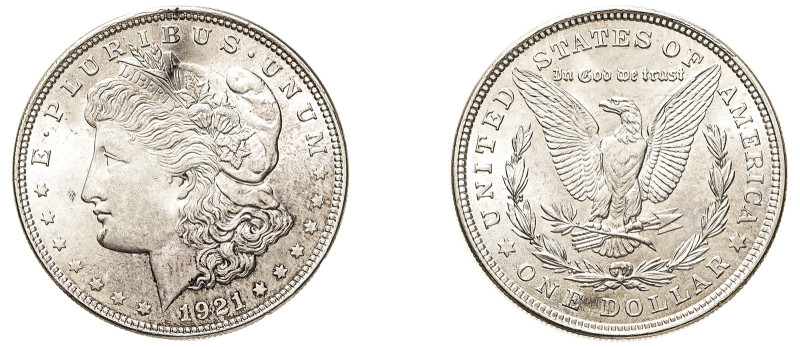 USA, Federal Republic, 1776-. “Morgan” Dollar, 1921, Philadelphia mint, 26.75g (...