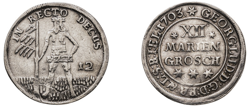 German States, Brunswick-Lüneburg-Calenberg-Hannover, George I, 1698-1727. 12 Ma...