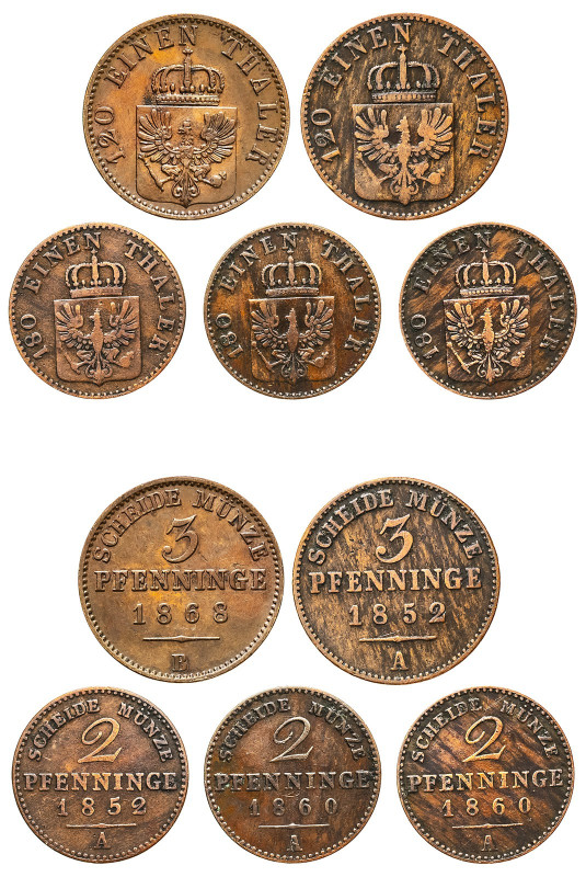 German States, Prussia, Friedrich Wilhelm IV (4), 1840-1861 and Wilhelm I (1), 1...