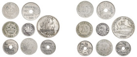 Greece, King George I, 1863-1913 and First Republic, 1924-1935. Lot of 8 coins comprising 20 Lepta (2), 1894 A (KM57; Divo 57b; IV21), 5 Lepta, 1895 A...