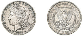 USA, Federal Republic, 1776-. “Morgan” Dollar, 1885, Philadelphia mint, 26.65g (KM110).

About extremely fine with some remaining lustre.