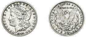 USA, Federal Republic, 1776-. “Morgan” Dollar, 1889, Philadelphia mint, 26.68g (KM110).

Very fine.