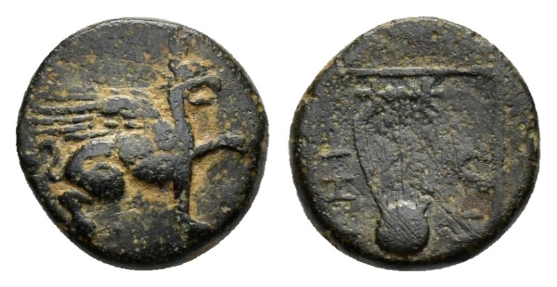 IONIA. Teos.(Circa 210-190 BC).Ae.

Condition : Good very fine.

Weight : 1.53 g...