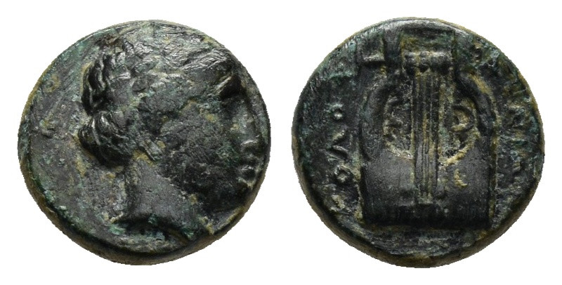 IONIA.Kolophon.(Circa 385-285 BC).Ae.

Condition : Good very fine.

Weight : 1.3...