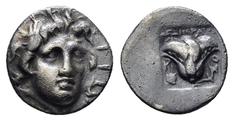 CARIA.Rhodes.(Circa 170-150 BC).Hemidrachm.

Condition : Good very fine.

Weight...