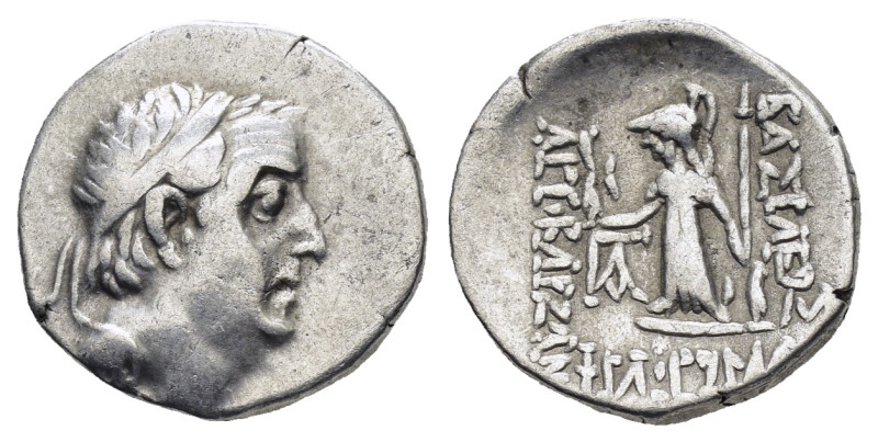 KINGS of CAPPADOCIA. Ariobarzanes I Philoromaios (96-63 BC).Eusebeia.Drachm.

Co...