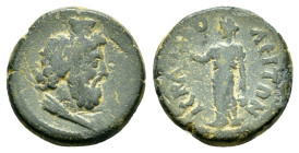 PHRYGIA. Hierapolis. Pseudo-autonomous (2nd-3rd centuries). Ae.

Condition : Good very fine.

Weight : 2.94 gr
Diameter : 16 mm