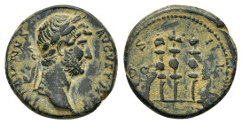 HADRIAN.(117-138).Rome.Ae.

Condition : Good very fine.

Weight : 3.29 gr
Diameter : 16 mm